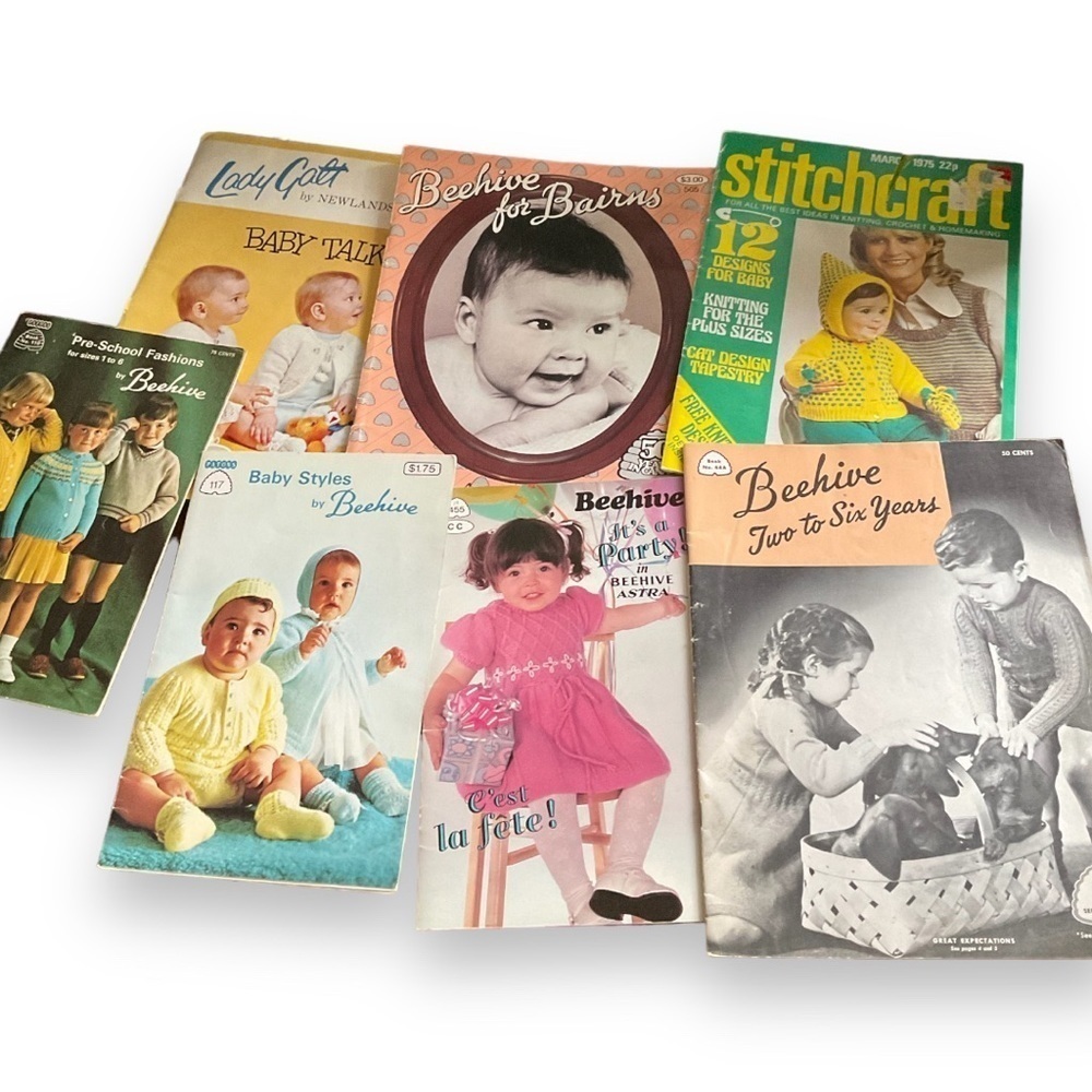 Vintage Knitting Patterns Toddler Babies Kids Infants‎ Up To 6 Years